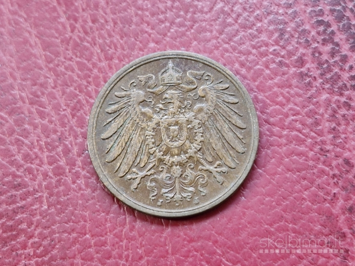 Vokietija 2 pfenigai, 1913J KM# 16
