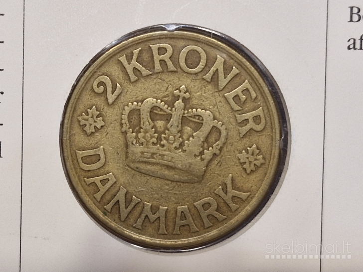Danija 2 kronos, 1925 KM# 825 Numizmatiniame voke