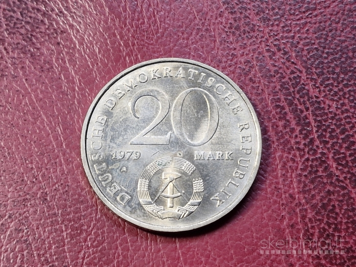 Vokietija - VDR 20 markių, 1979 KM# 75 30 metų