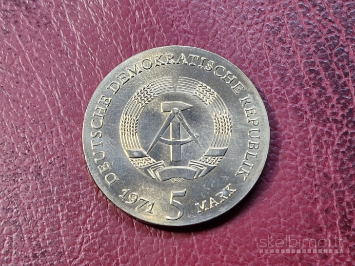 Vokietija - VDR 5 markės, 1971 KM# 30 Keplerio 400