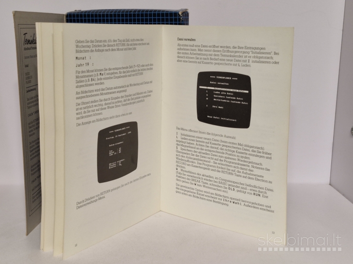 Retas Acornsoft "Terminkalender" rinkinys, 1984