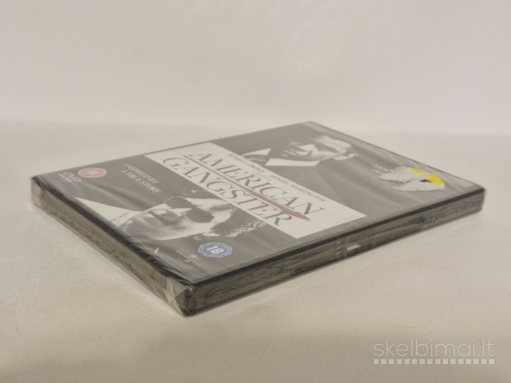 DVD filmas American Gangster vaid. Denzel Washngton, Russell Crow