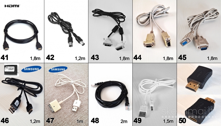 Scart aux tulpės svideo usb hdmi utp rca