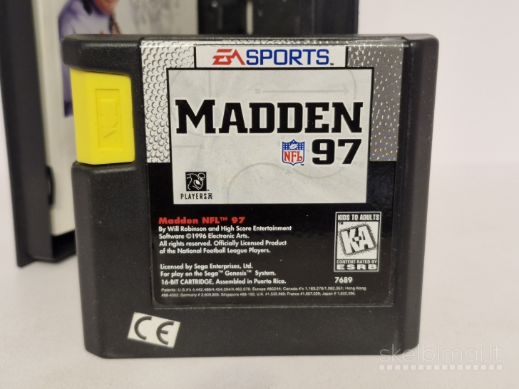 Žaidimas Madden NFL 97 PAL Sega Mega Drive