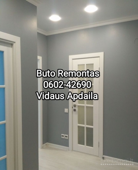 Kapitalinis buto remontas 0602-42690 vidaus apdailos darbai