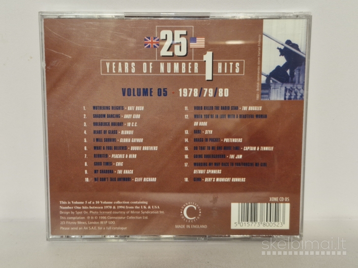 Audio CD Various – 25 Years Of Number 1 Hits Vol. 5 1978/1979/1980