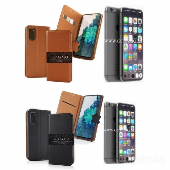 534 Gotamo Vintage natūralios odos dėklai Apple iPhone 7, 8, SE (2020, 2022)