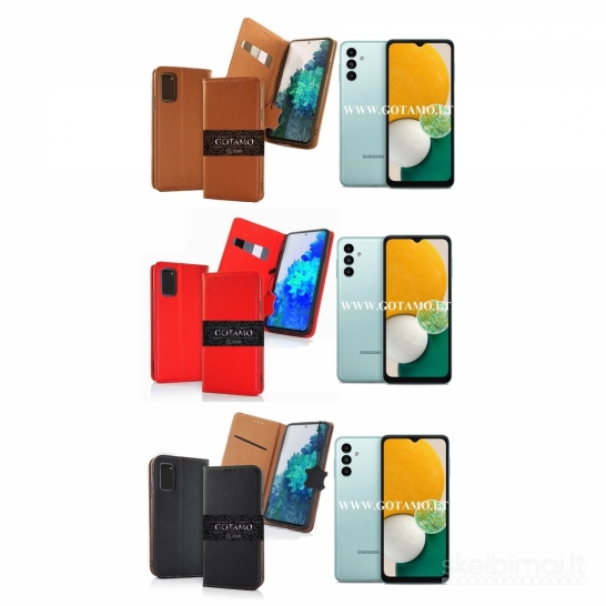 541 Gotamo Vintage natūralios odos dėklai Samsung Galaxy A13 5G, A04s