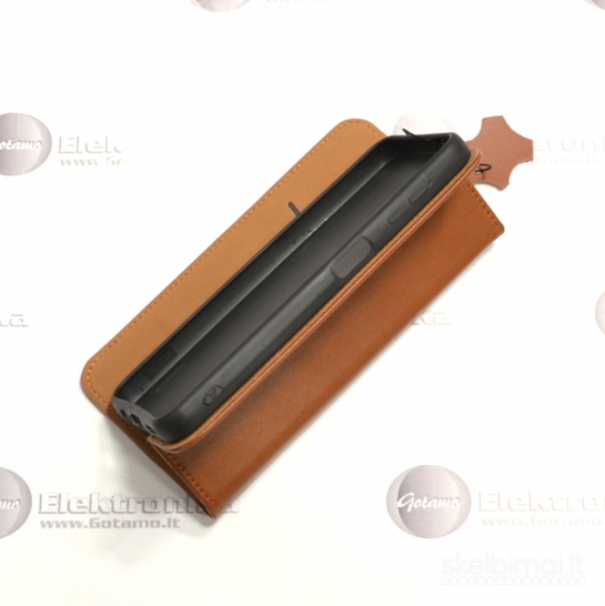 542 Gotamo Vintage natūralios odos dėklai Samsung Galaxy A14 telefonams
