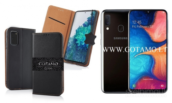 544 Gotamo Vintage natūralios odos dėklai Samsung Galaxy A20e telefonui
