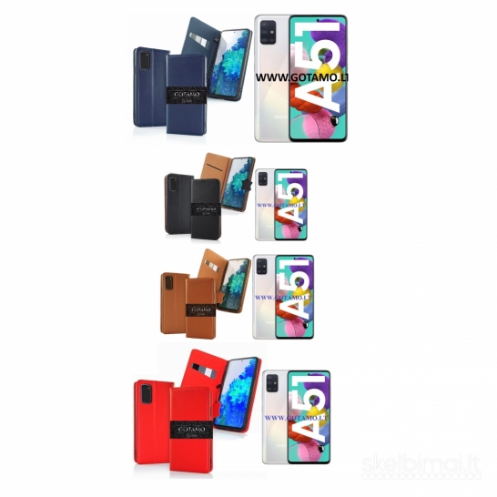 548 Gotamo Vintage natūralios odos dėklai Samsung Galaxy A51 telefonui