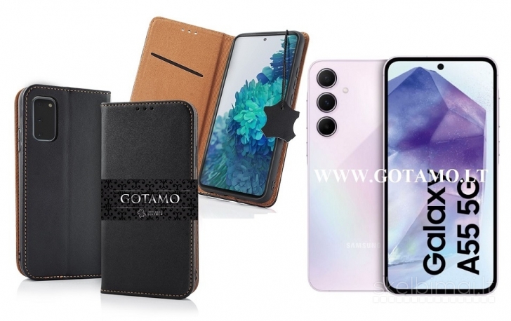 549 Gotamo Vintage natūralios odos dėklai Samsung Galaxy A55 telefonui