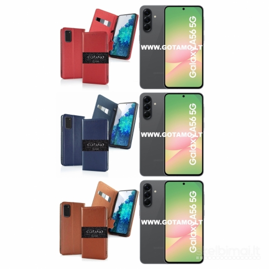 124 Gotamo Vintage natūralios odos dėklai Samsung Galaxy A56 WWW.GOTAMO.LT