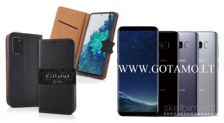 550 Gotamo Vintage natūralios odos dėklai Samsung Galaxy S8 telefonui