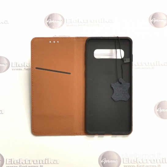 551 Gotamo Vintage natūralios odos dėklai Samsung Galaxy S10 telefonui