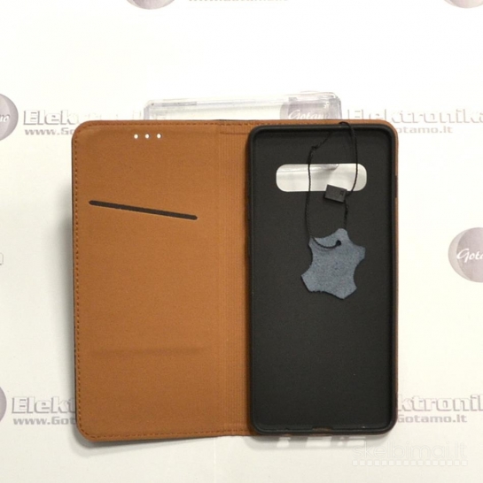 552 Gotamo Vintage natūralios odos dėklai Samsung Galaxy S10 Plus telefonui