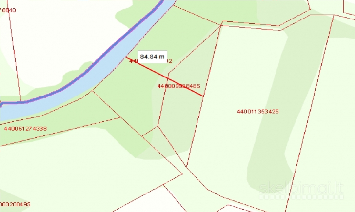 1,2 ha prie upės Smailiuose