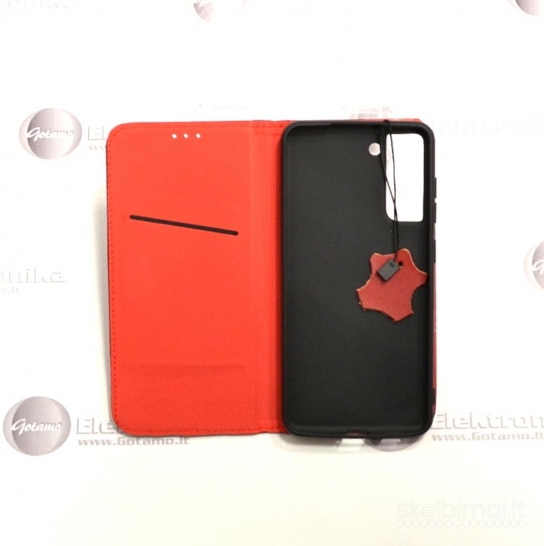 554 Gotamo Vintage natūralios odos dėklai Samsung Galaxy S21 FE 5G telefonui