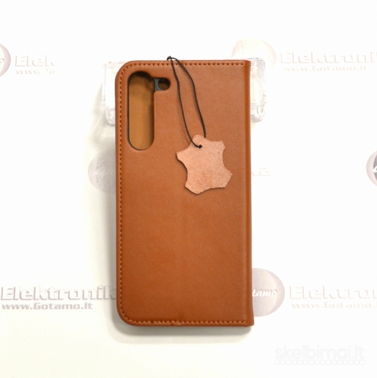 557 Gotamo Vintage natūralios odos dėklai Samsung Galaxy S23 Plus telefonui