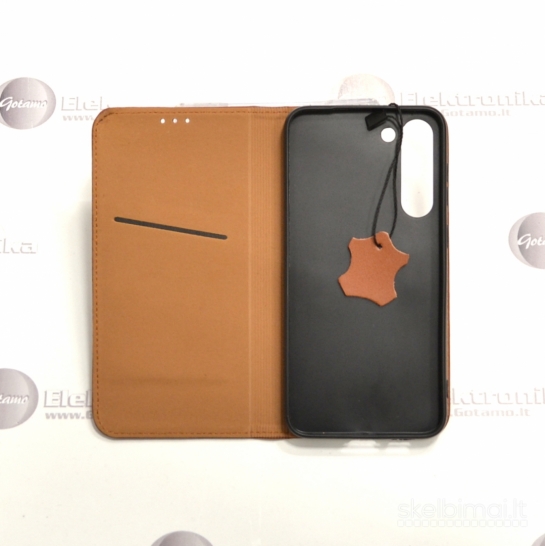 557 Gotamo Vintage natūralios odos dėklai Samsung Galaxy S23 Plus telefonui