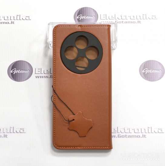 127 Gotamo Vintage natūralios odos dėklai Xiaomi Redmi 14C, Redmi A4, Poco C75