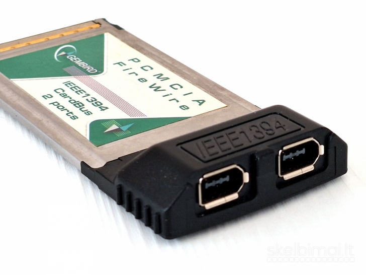 PCMCIA FireWire IEEE1394 korta Gembird, 2 portai