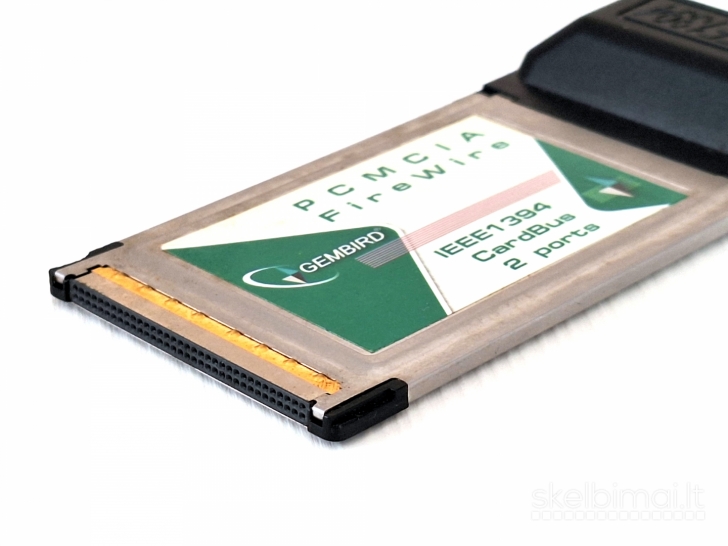 PCMCIA FireWire IEEE1394 korta Gembird, 2 portai