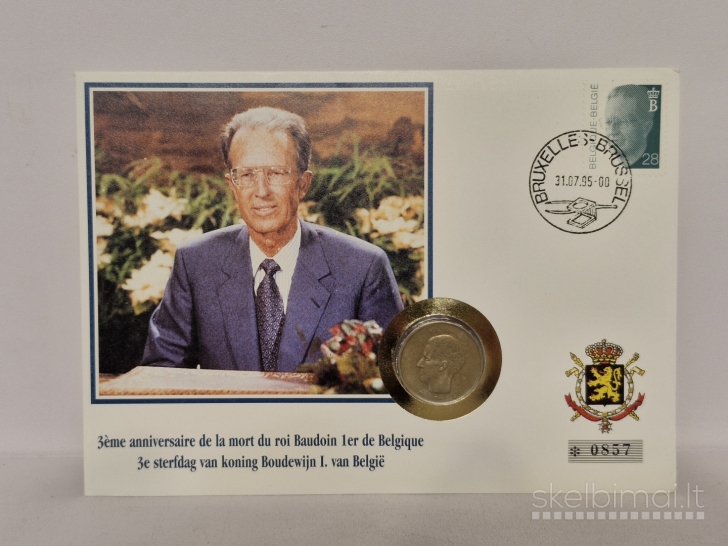 Belgija 20 frankų, 1993 KM# 159 Numizmatiniam voke