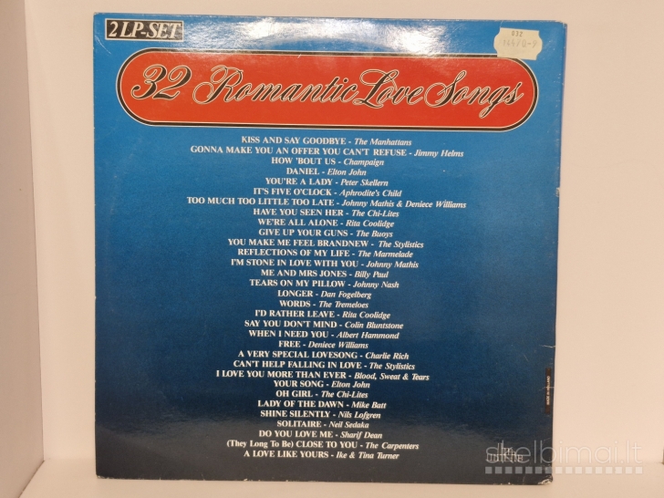 2LP plokštelės Various – 32 Romantic Love Songs