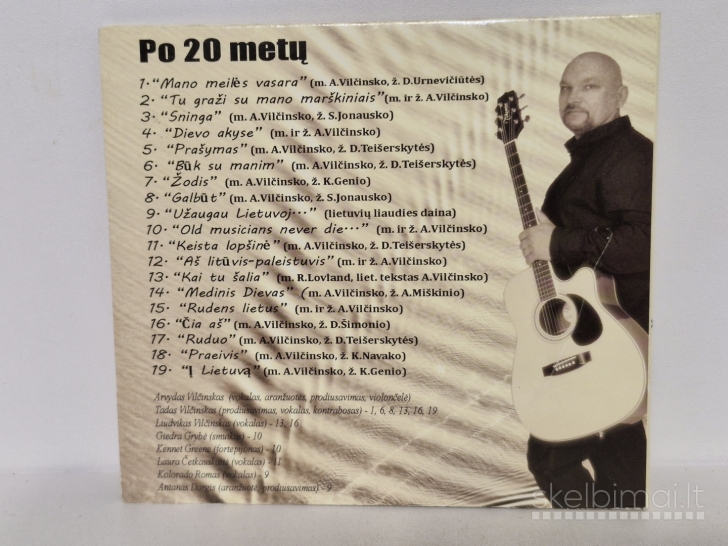 Audio CD Arvydas Vilčinskas – Po 20 Metų