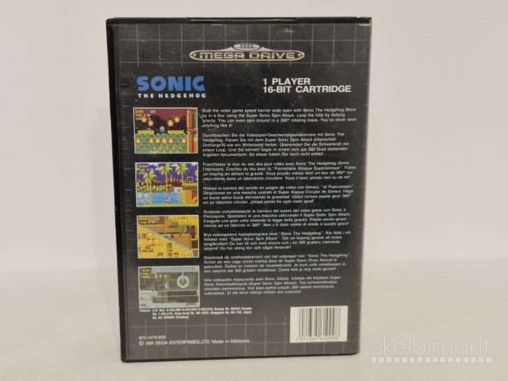 Sonic the Hedgehog PAL Sega Mega Drive