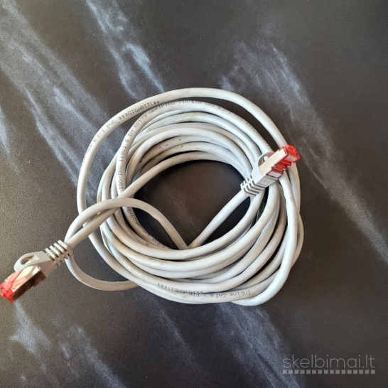 GIGABITINIS EKRANUOTAS kabelis (Cat 6 S/FTP) – tik 4€! 