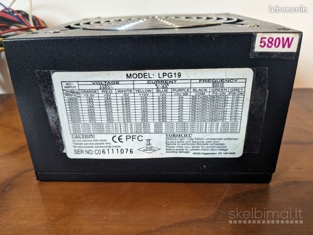 Maitinimo blokai ir kitos dalis