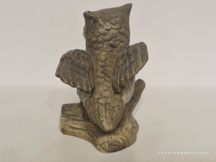 Keraminė pelėdos figūrelė (vintažinė, apie 12,5cm.)