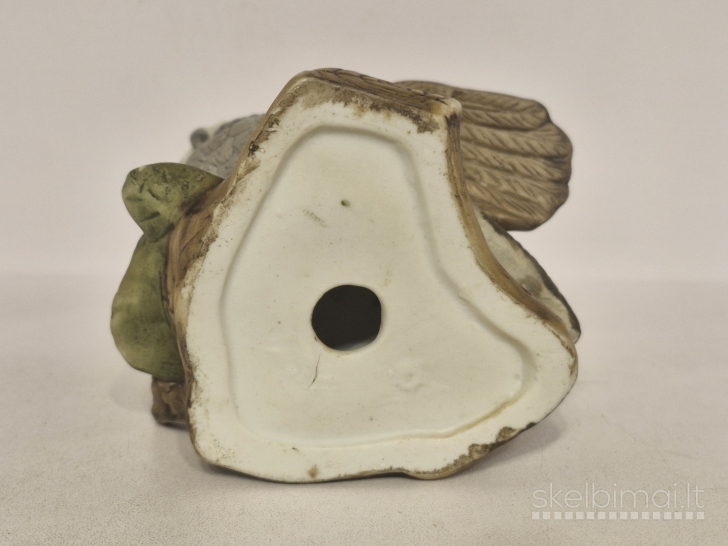 Keraminė pelėdos figūrelė (vintažinė, apie 12,5cm.)