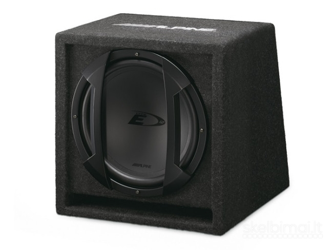 ALPINE SBE-1244BR Žemadažnis garsiakalbis su dėžė 650w