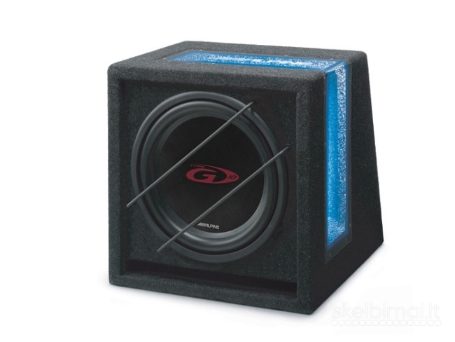 ALPINE SBG-1044BR Žemadažnis garsiakalbis su dėže 500w