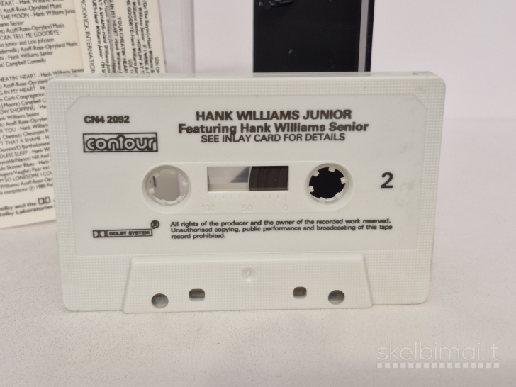Audio kasetė Hank Williams Junior Featuring Hank Williams Senior
