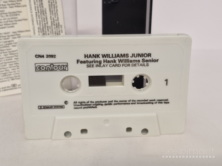 Audio kasetė Hank Williams Junior Featuring Hank Williams Senior
