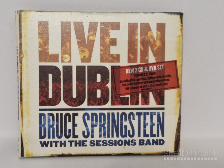 2 Audio CD + DVD Bruce Springsteen With The Sessions Band ‎– Live In Dublin