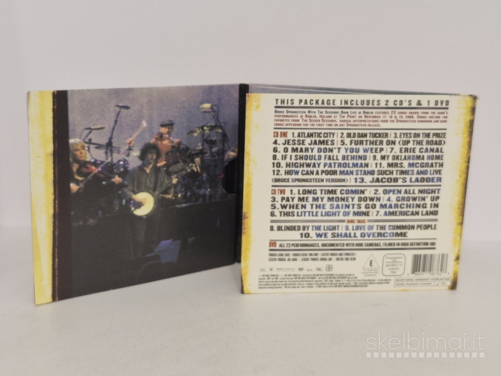 2 Audio CD + DVD Bruce Springsteen With The Sessions Band ‎– Live In Dublin