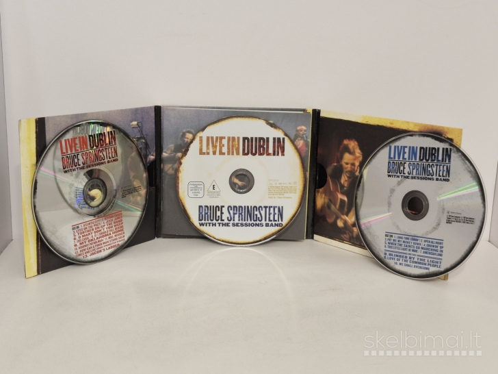 2 Audio CD + DVD Bruce Springsteen With The Sessions Band ‎– Live In Dublin