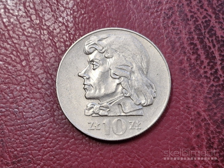 Lenkija 10 zlotų, 1973 Y# 50a Tadas Kosciuška