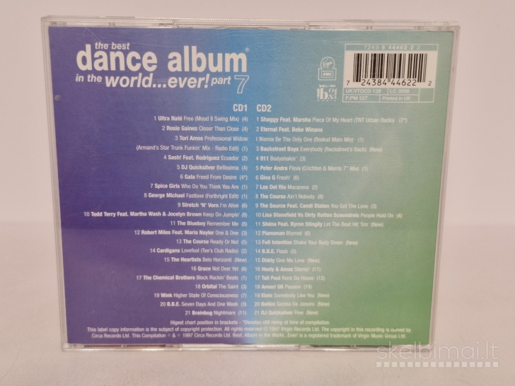 2 Audio CD Various – The Best Dance Album In The World... Ever! Part 7