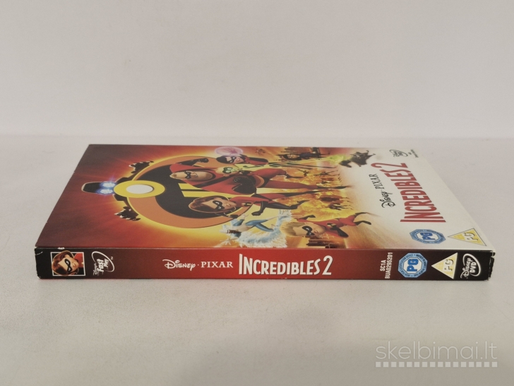 DVD animacinis filmas Disney PIXAR Incredibles 2