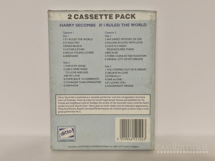 2 kasečių rinkinys Harry Secombe – If I Ruled The World