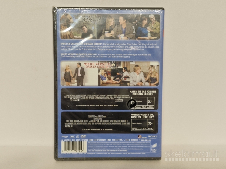 2 filmai 1 DVD Morgans ir Love Is? vaid. H. Grant ir Owen Wilson