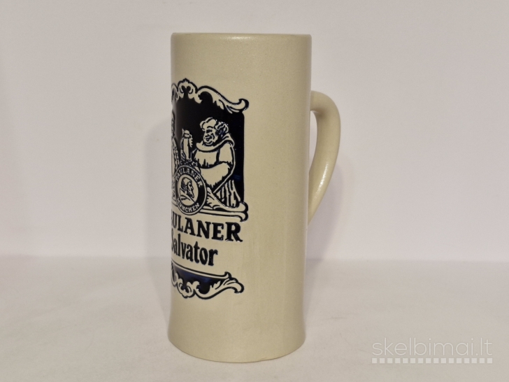 Paulaner "Salvator" keramikinis bokalas, 0,6L, Vokietija