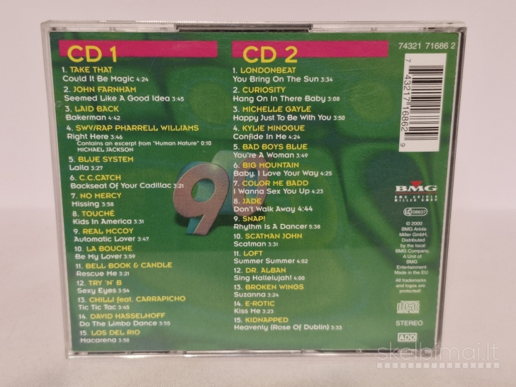 Dvigubas audio CD Various ‎– Hits Of The 90's