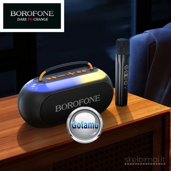 569 Bluetooth garsiakalbis kolonėlė Borofone Wireless Karaoke
